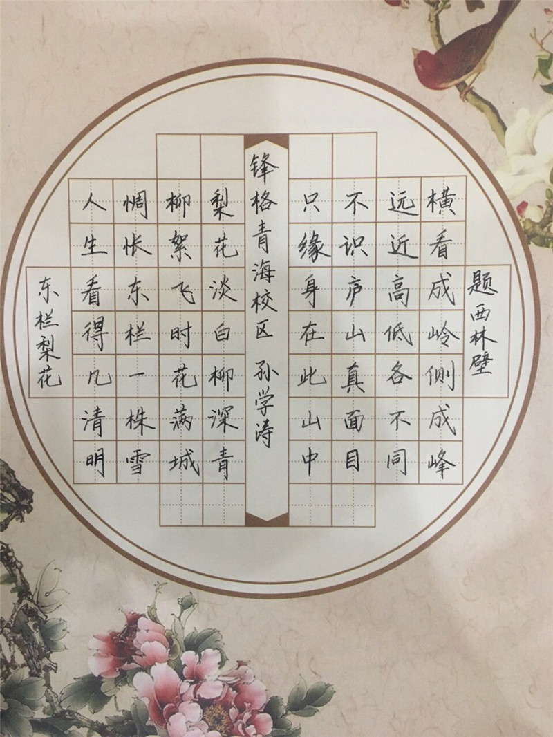 青海校區孫學濤作品展示——《題西林壁》